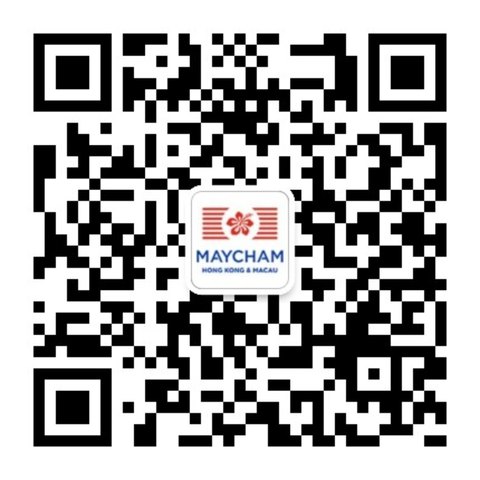 The QR code to the MAYCHAM page on WeChat